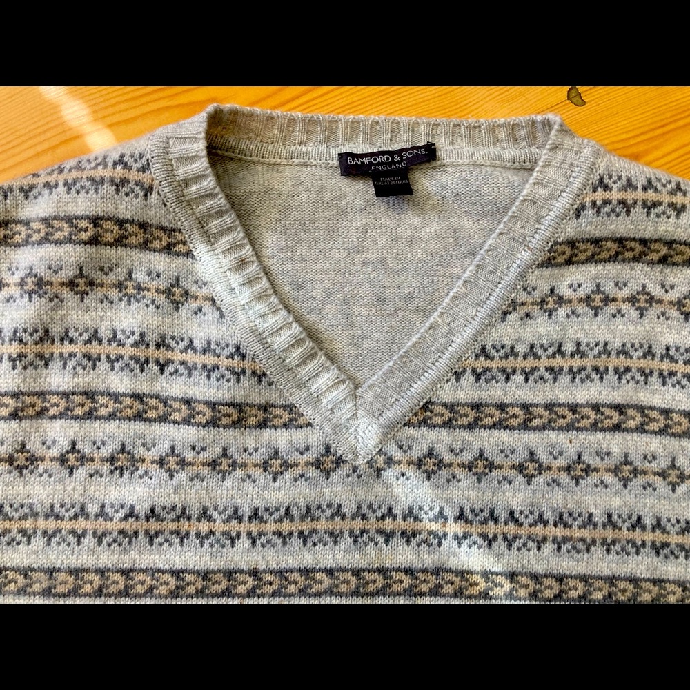 Bamford & Sons 100% Cashmere Sweater - L